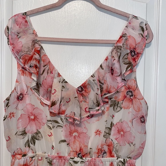 FLORAL MAXI DRESS - Picture 6 of 11